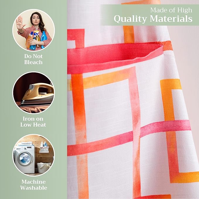 Maison d' Hermine 100% Cotton Apron for women with Pocket Kitchen Chef Apron for Men Cooking Mothers Day Gifts