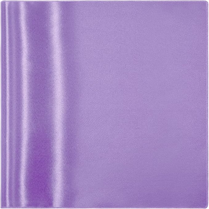 KKJIAF Lavender Silky Satin Napkins (12 Pack, 17x17 Inches),Washable Polyester Square Table Napkins for Wedding Dinner Party Decoration