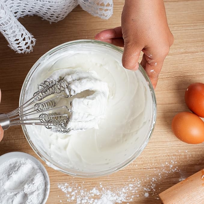Rapid Whisk - Premium Stainless Steel Whisk for Faster, Foamier Results - Rust-Free & Dishwasher Safe - Versatile Kitchen Tool for Cream, Sauces, Eggs, and More
