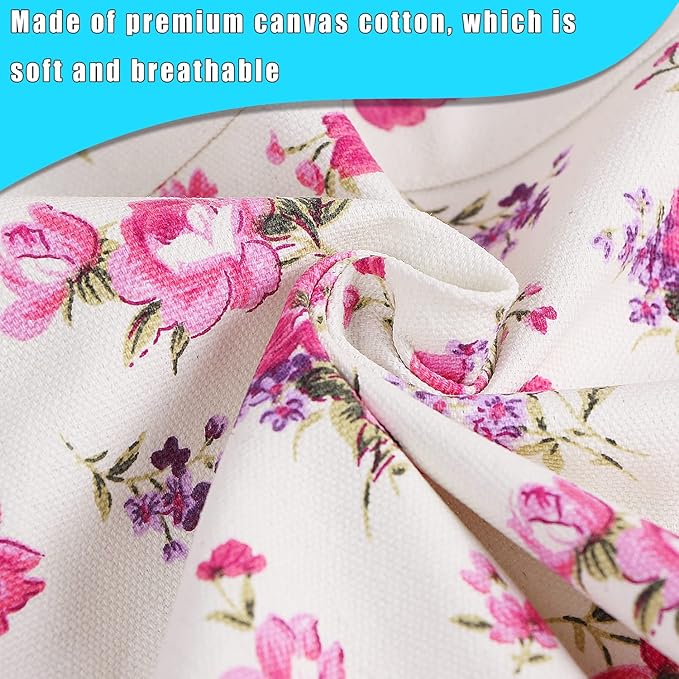 LOLOMLO Oversize Canvas Cotton Apron, Extra Large Aprons with Long Strap, Adjustable Neck Tear Resistant Plus Size aprons