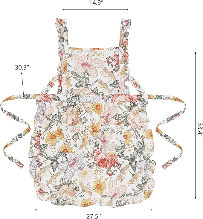Funny Aprons for Women with Pockets, Kitchen Cooking Grilling Bbq Cute Chef Apron, Mothers Day Birthday Gifts for Women