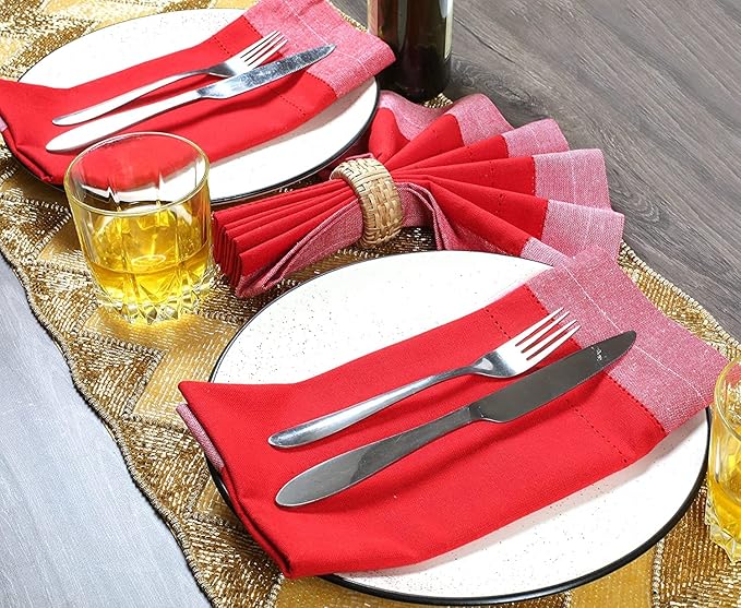 Homidate Cloth Dinner Napkins – Machine Washable Reusable Fabric Napkins for Weddings, Parties & Table Decorations