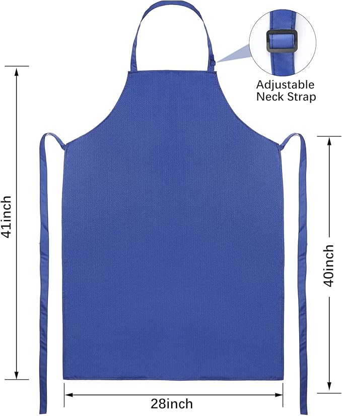 Gotega Waterproof Rubber Vinyl Apron Adjustable Dishwasher Apron - Apron for Women Men Heavy Duty Work Apron