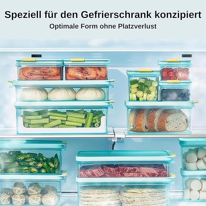 LocknLock HFL105 Freezer Fit Plastic Food Storage Container with Lid for Kitchen, Lunch, Meal Prep, and Leftovers, BPA-Free, Airtight, Leakproof, Microwave, Dishwasher-Safe, 2.2L