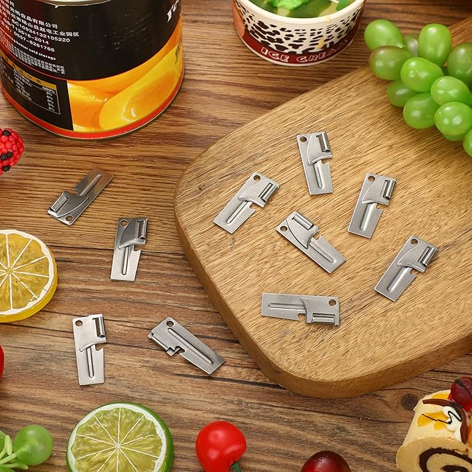 40 Pack P-38 Can Opener Manual Military Style Survival Kit Stainless Steel Camping Can Opener Portable Army Survival Kits Emergency Can Tool for Travel Camping