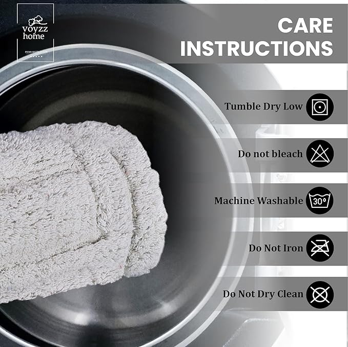 voyzz home Luxurious 100% Cotton Bath Rug Mat - Featuring Ultra-Soft Plushness, Non-Slip Design, Super Water Absorbent and Machine Washable Mats for Bath Floor, Tub and Shower, 17"x24" Striped Grey