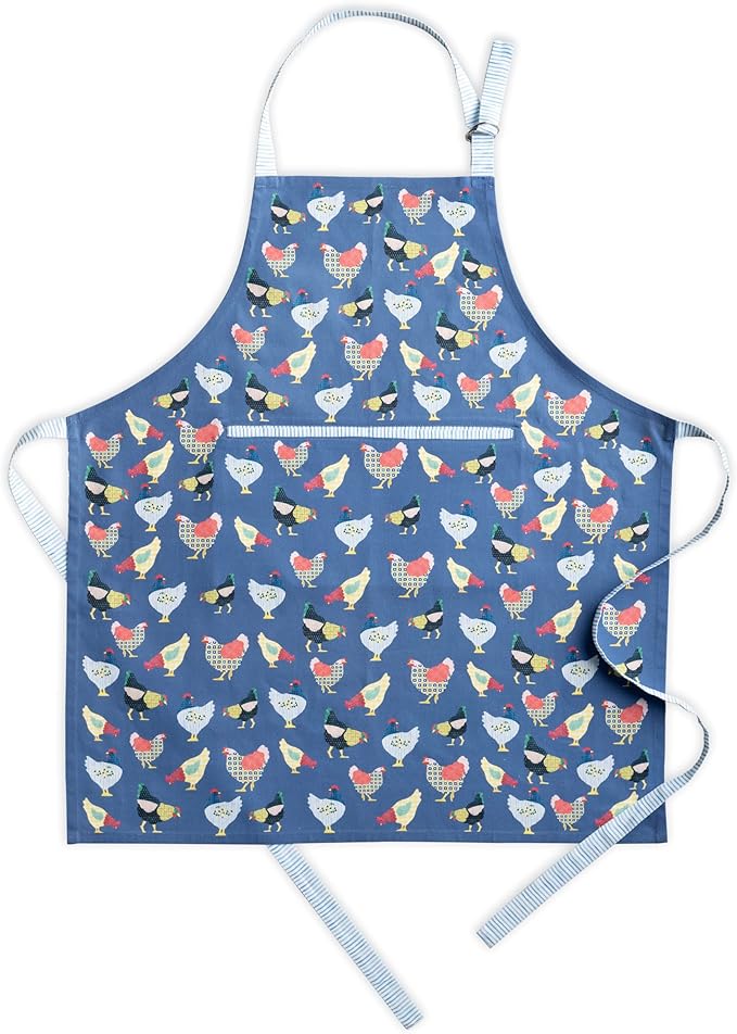 Maison d' Hermine 100% Cotton Apron for women with Pocket Kitchen Chef Apron for Men Cooking Mothers Day Gifts