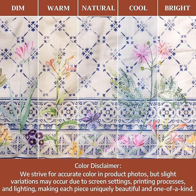 Maison d' Hermine Double Oven Mitts 100% Cotton 7"x35" Double Oven Mitt Heat Resistant BBQ Cooking Gloves with Loop Baking Grilling Gifts for Mothers Day Spring Summer (Faience)