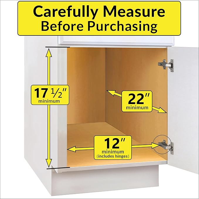 LYNK PROFESSIONAL® SELECT™ Pull Out Cabinet Organizer - 11" x 21" - Slide Out Cabinet Organizer for Kitchens - Sliding Shelves - Pull Out Drawer, Pots and Pans Storage - Lifetime Ltd Warranty - 2 Tier