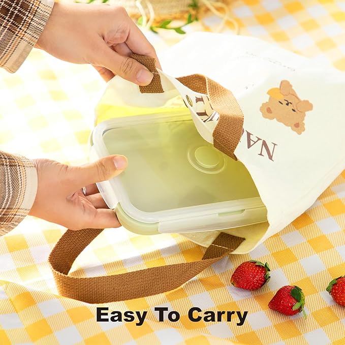 Collapsible Food Containers with Lids, Collapsible Bowls For Camping, Save Space, Leak-Proof Silicone Food Storage Containers, 4pack 1200ml, Dishwasher, Microwave & Freezer Safe