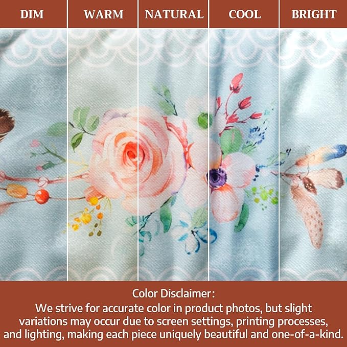 Maison d' Hermine Double Oven Mitts 100% Cotton 7"x35" Double Oven Mitt Heat Resistant BBQ Cooking Gloves with Loop Baking Grilling Gifts for Mothers Day Spring Summer (Ibiza - Blue)