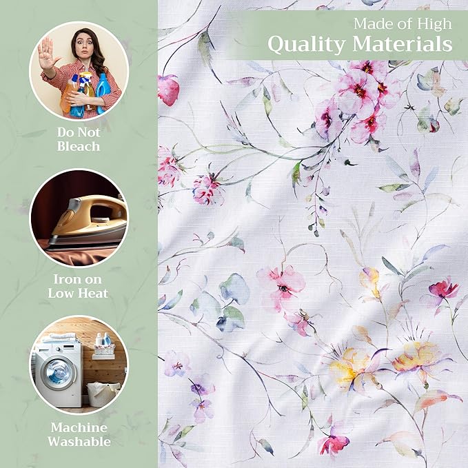 Maison d' Hermine Cloth Napkins Set of 4 100% Cotton Everyday Reusable Square Napkins Cloth Washable Dinner Party Wedding Restaurant Gifts for Mothers Day Spring/Summer (Summer Floral, 20" x 20")