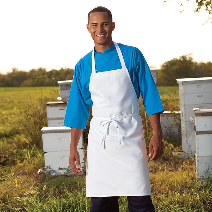 Uncommon Threads Unisex Classic Restaurant Bib Apron for Work Uniform