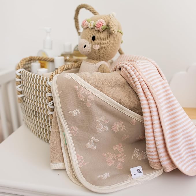 Hooded Towels, Absorbent Knit Terry, Super Soft Single Ply, 100% Organic Cotton