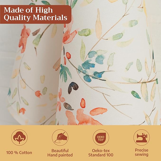 Maison d' Hermine Kitchen Towels Set of 2 100% Cotton 27.50" x 20" Reusable Cloth Tea Dish Towels Absorbent with Hanging Loop for Kitchen, Home, Dining, Cocktail Parties Spring/Summer (Colmar)