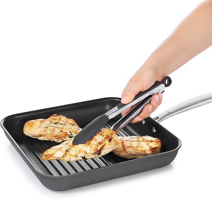 OXO Good Grips 12-Inch Tongs with Silicone Head,(Pack of 2)