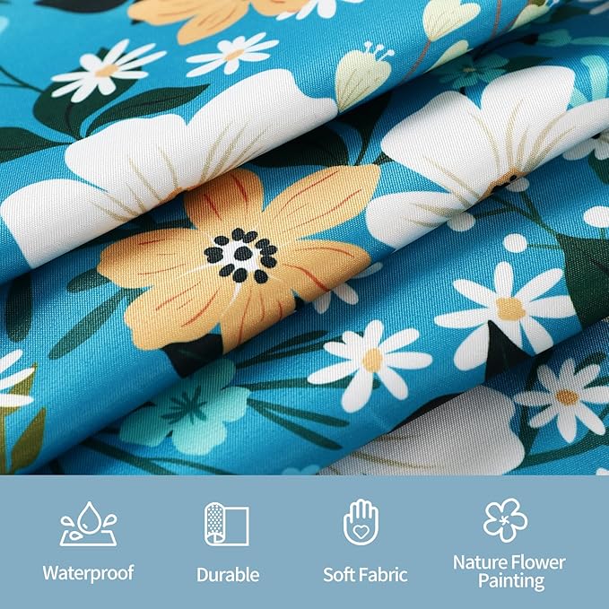 Floral Apron Women, 2 Pack Aprons for Women with Pockets, Waterproof Kitchen Apron Aprons for Cooking, Baking