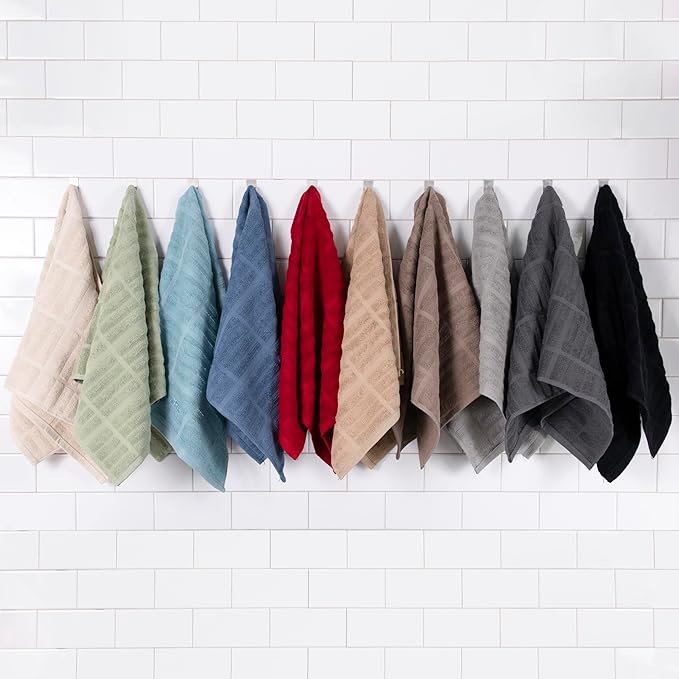All-Clad Solid Kitchen Towels: Highly Absorbent, Super Soft Long Lasting - 100% Cotton, 17"x30" Tea Towels for Cleaning & Drying Dishes, Pans, Glassware, or Countertops, (2-Pack), Chili