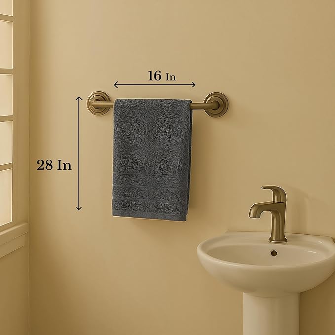 CASA PLATINO Hand Towels for Bathroom - 6 Pack (16"x28"), 100% Cotton Face Towel Set - Soft, Fade & Shrink Resistant - Hotel & Spa Inspired Hand Towels for Bathroom for Modern Family Homes - Cool Grey