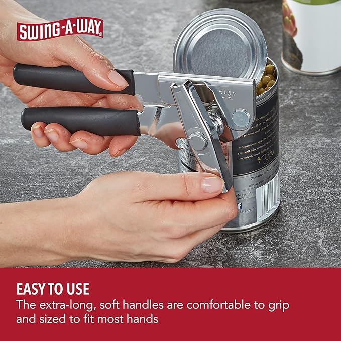 Swing-A-Way Can Opener Steel Black