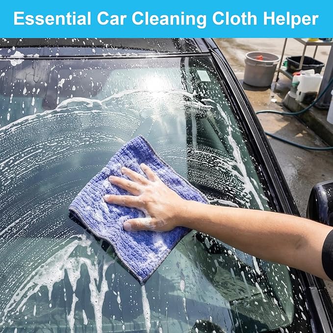 Reusable Microfiber Cleaning Cloth,10 Pack Cleaning Towels for Dish Drying Washing, 12"×12" Soft Absorbent, Streak-Free, Lint-Free, Cleaning Cloth Rags & Car, House, Kitchen(Assorted Color)