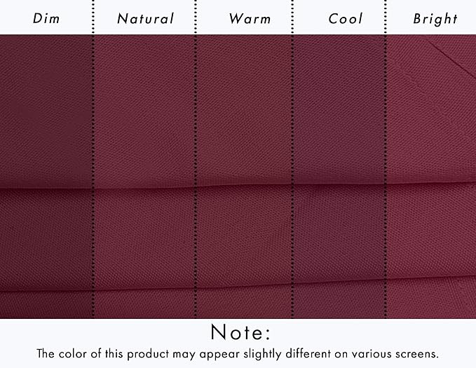 Ruvanti Cloth Napkins Set of 6, 100% Cotton High GSM 18x18 Inches Soft, Washable, Highly Durable & Absorbent, Perfect for Parties, Christmas, Thanksgiving Dinners – Burgundy