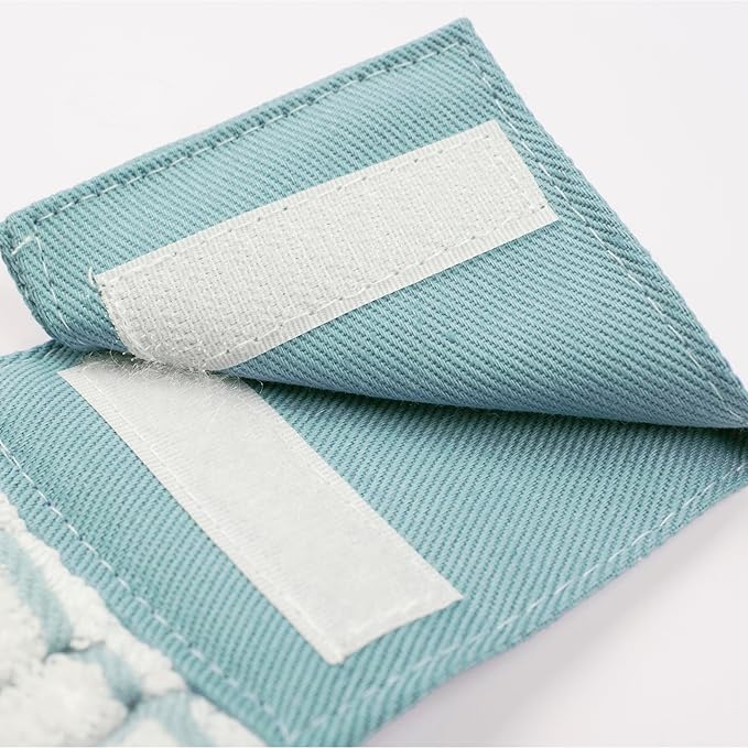 Ritz Premium 100% Cotton Solid and Multi Check Kitchen Tie Towel, Absorbent, Super Soft, and Fast Drying Hang Towel, Set of Two, Dew