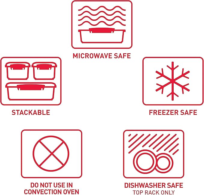Sistema Microwave Collection Round Bowl, 30.4 oz./0.9 L, Red