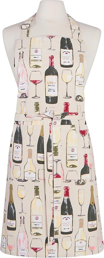 Now Designs Sommelier Chef's Kitchen Apron, 28 x 32 in