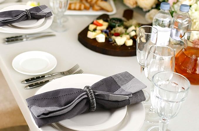 Homidate Cloth Dinner Napkins – Machine Washable Reusable Fabric Napkins for Weddings, Parties & Table Decorations