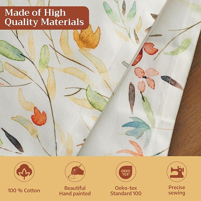 Maison d' Hermine Cloth Napkins Set of 4 100% Cotton Everyday Reusable Square Napkins Cloth Washable, Dinner, Party, Wedding, Restaurant, Spring/Summer (Colmar, 20" x 20")