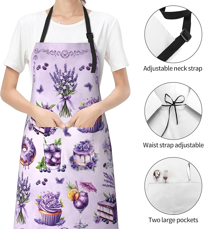 Funny Apron Polyester Grooming Aprons with Pocket for Cooking Kitchen Grilling Adults