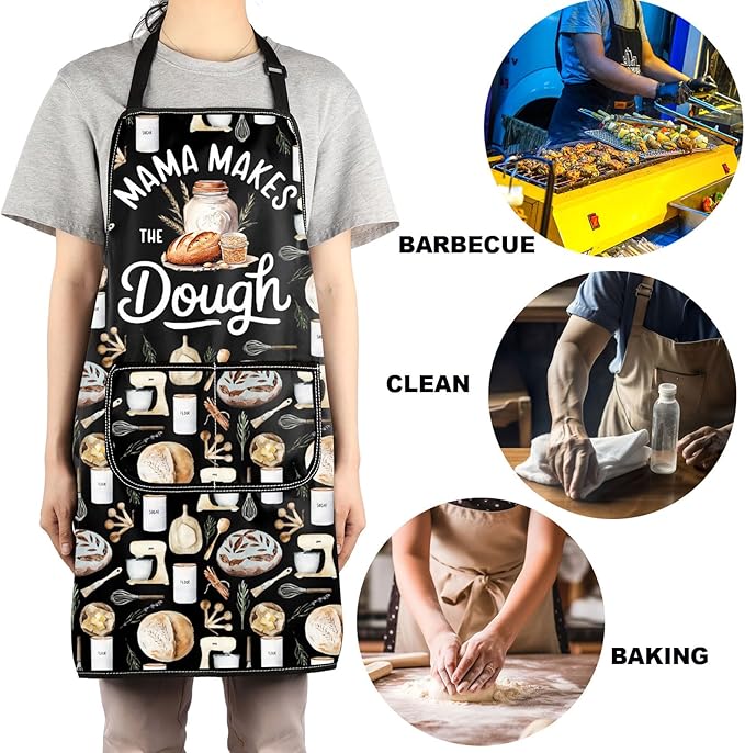 JNIAP Bread Baking Apron Bread Baker Aprons i Loaf Sourdough Baking Mom Gifts Baking Master Apron