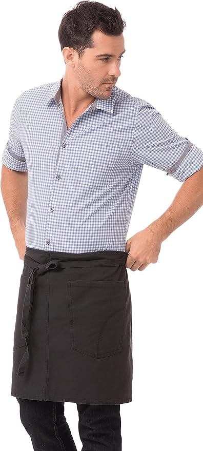 Chef Works Unisex Rockford Half Bistro Apron