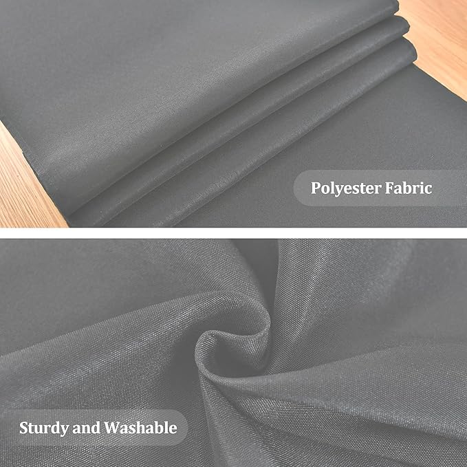 Farmhouse Grey Table Runner Dining Table Runners 90 Inches Long Coffee Table Runner for Dresser Living Room Bedroom Holiday Party Banquet 12X90 Inch