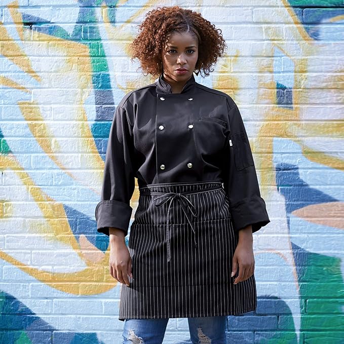 Uncommon Threads Unisex Half Waist Apron with Two Pockets
