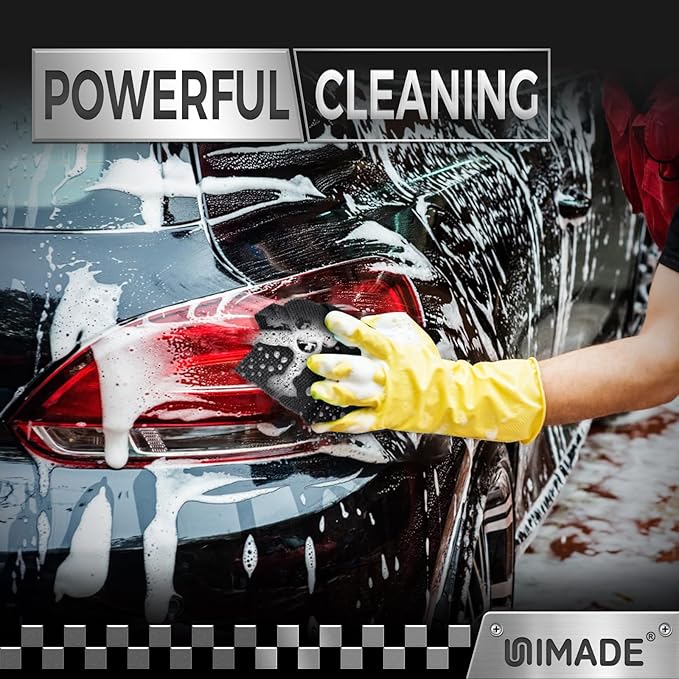 UNIMADE Microfiber Cleaning Cloth, 24 Pack Reusable Microfiber Towels for Cars Lint Free Cleaning Shop Towel Rags for Home Kitchen Automotive Bar Mechanic Restaurant Garage, 11"x 12", Black