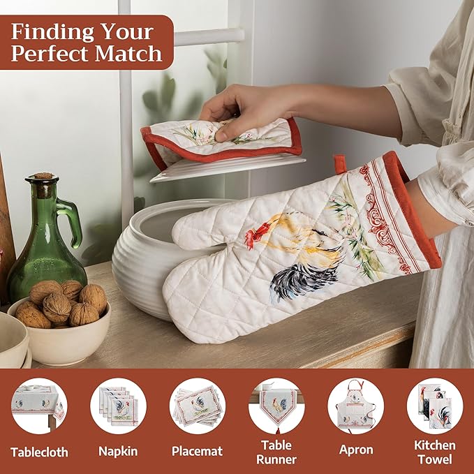 Maison d' Hermine Campagne 100% Cotton Pot Holder, 8 - inch by 8 - inch.