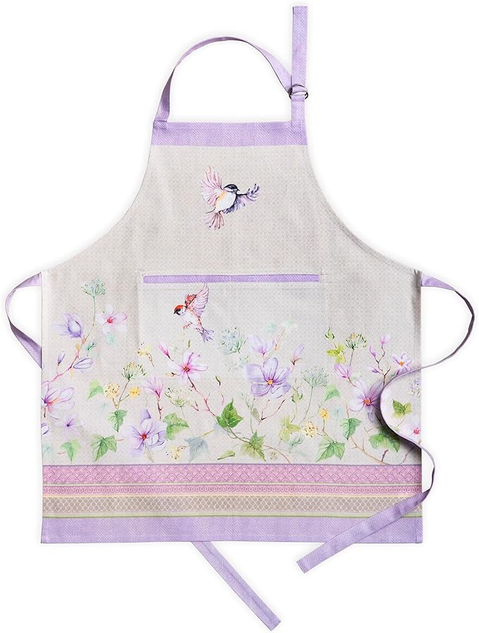 Maison d' Hermine 100% Cotton Apron for women with Pocket Kitchen Chef Apron for Men Cooking Mothers Day Gifts