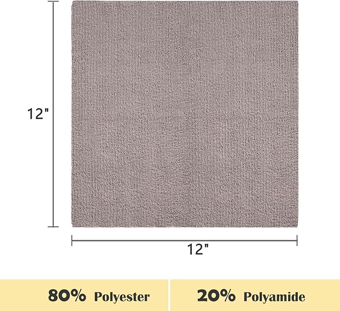 YoulerTex Reusable Cleaning Cloths Microfiber Towel: 50 Pack Washable Tear Away Cleaning Towels Roll - 12× 12 Absorbent Rags Drying Dishcloths for Kitchen House Car (50, Grey)