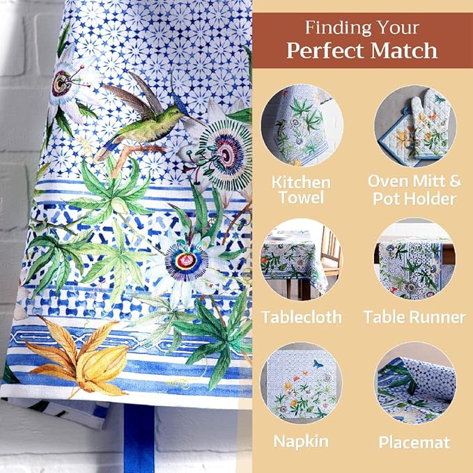 Maison d' Hermine 100% Cotton Apron for women with Pocket Kitchen Chef Apron for Men Cooking Mothers Day Gifts