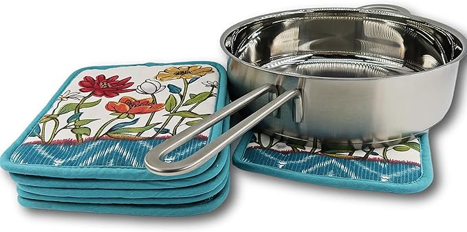 Potholders for Kitchens-Hot Pads-Hot Pads for Kitchen Counter Set-9x 7 inch