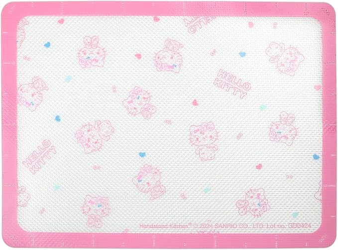 Handstand Kitchen Hello Kitty Commemorative 50th Anniversary Quarter Baking Sheet with Non-Stick Baking Mat Set