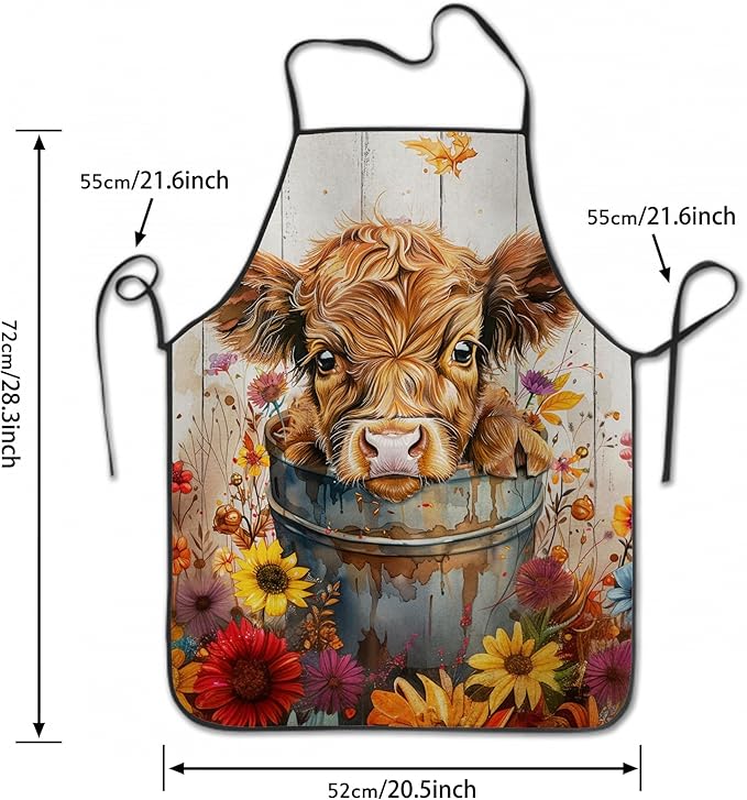 Funny Apron for Men Women Baking Gardening Sewing BBQ Waterproof Cute Gifts