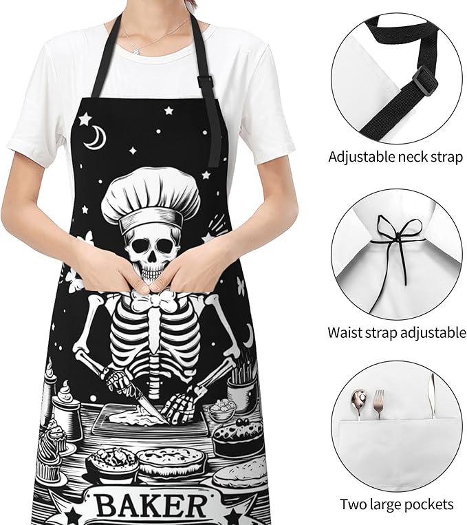 Funny Apron Polyester Grooming Aprons with Pocket for Cooking Kitchen Grilling Adults
