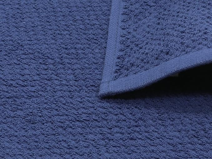 Cleaning Rags Cleaning Cloths for Cleaning House, Cotton Dish Cloths Dish Rags for Washing Dishes, Set of 8, Light and Soft Terry Kitchen Washcloths Kitchen Rags,12 Inch x 12 Inch (Blue Set)