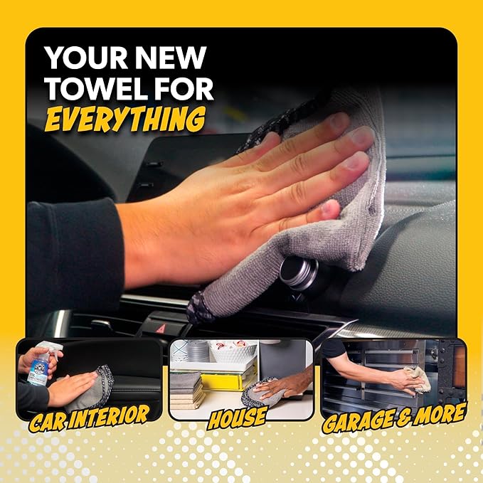 Chemical Guys Microfiber Towels for Cars Microfiber Cleaning Cloth Multi Color Drying Towels Car Detailing for Wash Interior and Glass, 14 x 12 Inch - 12 Pack