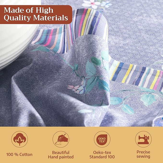 Maison d' Hermine Cloth Napkins Set of 4 100% Cotton Everyday Reusable Square Napkins Cloth Washable Dinner Restaurant Gifts for Mothers Day Spring/Summer (Sweet Rose Lavender - Lush, 20" x 20")