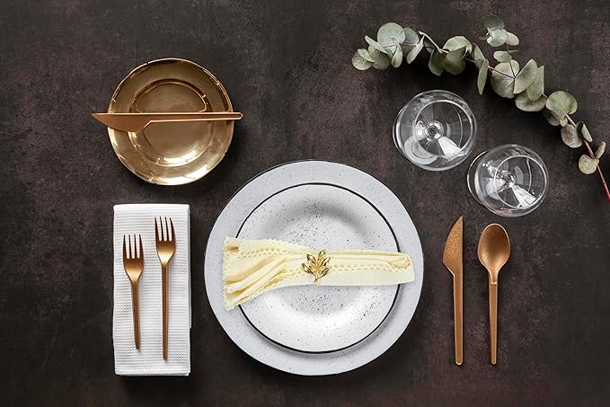 ACCENTHOME Cream Cloth Napkins Set of 6 18x18 inch Cotton Dinner Napkins - Washable Soft Premium Hotel Quality Reusable Napkins Perfect Table Napkins for Family Dinners, Weddings & Everyday Use