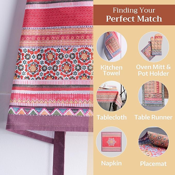 Maison d' Hermine 100% Cotton Apron for women with Pocket Kitchen Chef Apron for Men Cooking Mothers Day Gifts